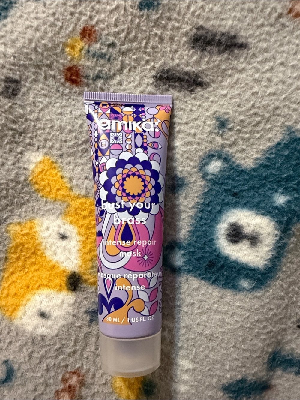 amika Dust Your Brass Intense Repair Mask - Purple & Yellow Accents